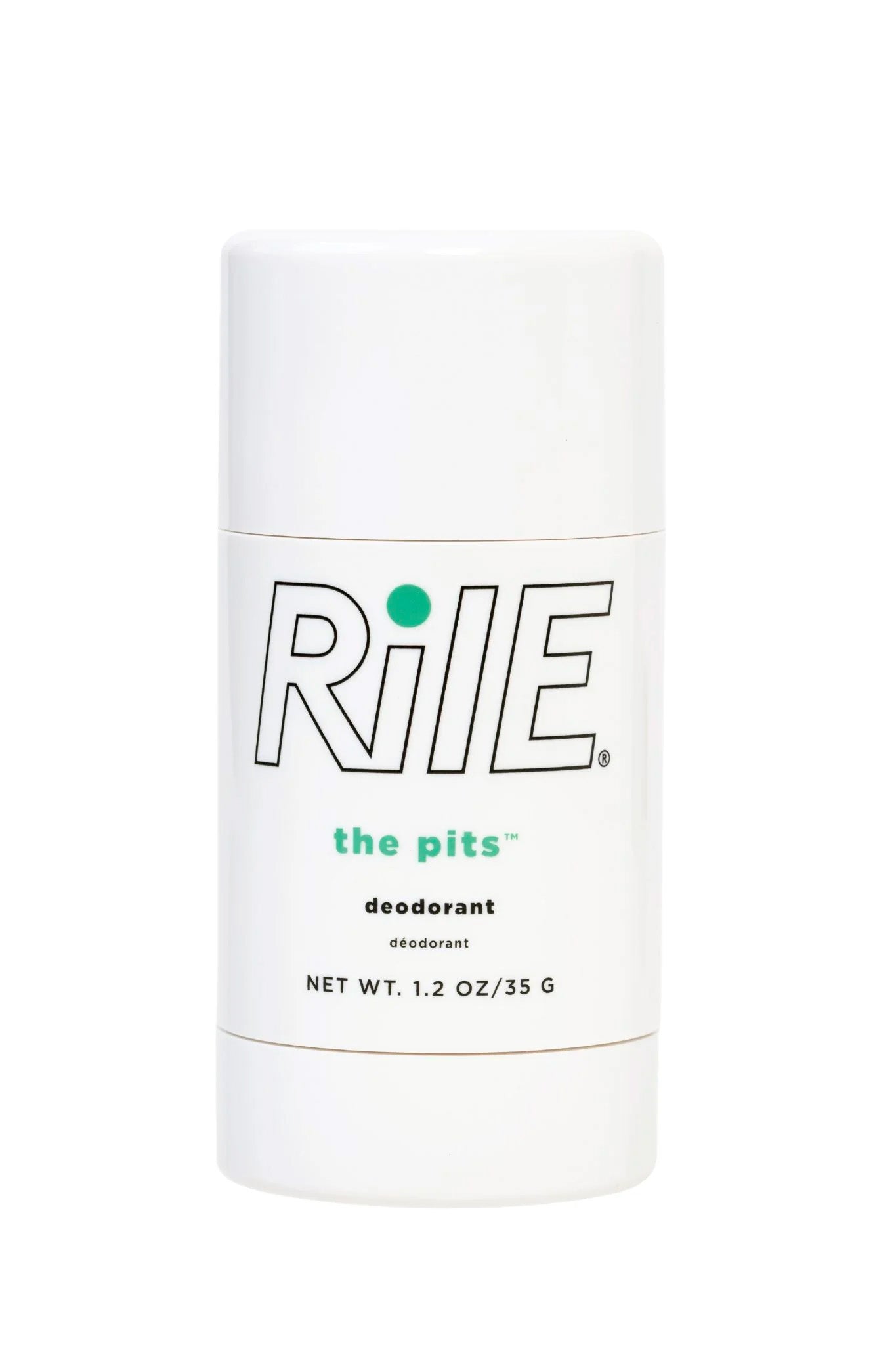 A deodorant with no aluminum for kids, young teens or tweens in a white tube stick with the Rile logo on the outside. Appropriate for teen hygiene.